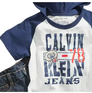 Комплект футболка и шорты джинсовые Calvin Klein
